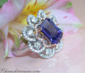 Exceptional AAA Tanzanite Ring with Diamonds