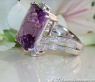 Impressive Amethyst Ring with Diamonds