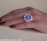 Exceptional AAA Tanzanite Ring with Diamonds