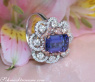 Exceptional AAA Tanzanite Ring with Diamonds