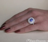 Exquisite Sapphire Ring with Diamonds