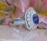 Exquisite Sapphire Ring with Diamonds