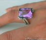 Impressive Amethyst Ring with Diamonds