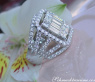  Luxuriöser Brillanten Ring mit Princess und Baguette Diamanten