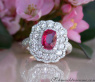 Magnificent Ruby Ring with Diamonds