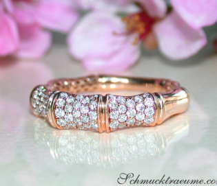Interesting Diamond Bamboo Ring
