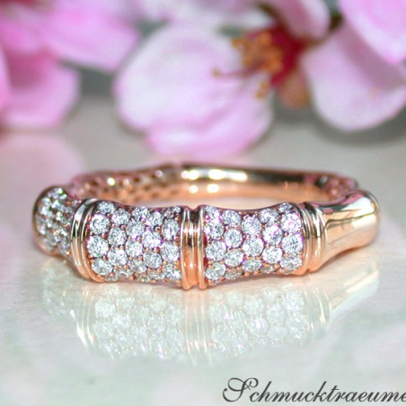 Interesting Diamond Bamboo Ring