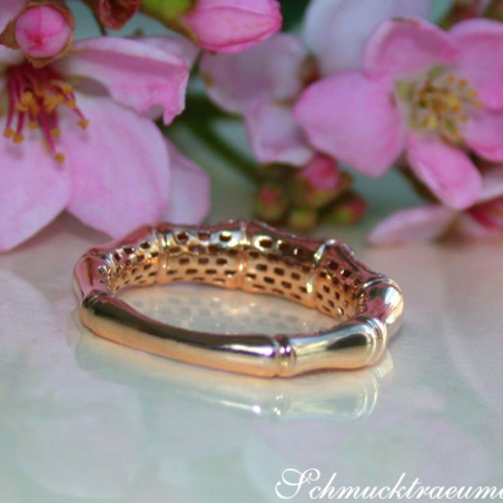Interesting Diamond Bamboo Ring