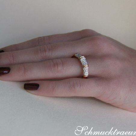 Interesting Diamond Bamboo Ring