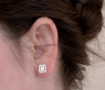 Beautiful Diamond Earrings (Baguette and Brilliant Cut)