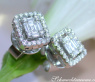 Beautiful Diamond Earrings (Baguette and Brilliant Cut)