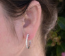 Timeless Diamond Hoop Earrings in Whitegold 18k
