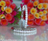 Timeless Diamond Hoop Earrings in Whitegold 18k