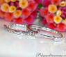 Timeless Diamond Hoop Earrings in Whitegold 18k