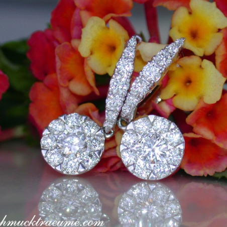 Magnificent Diamond Earrings (Illusion Design)