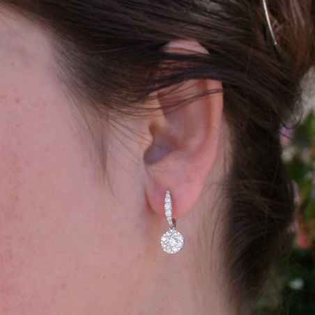 Magnificent Diamond Earrings (Illusion Design)