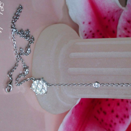 Exquisite Diamond Necklace in Whitegold 18k