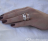 Multirow Diamond Ring in Whitegold and Rosegold