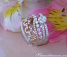 Multirow Diamond Ring in Whitegold and Rosegold