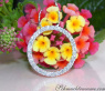 Elegant Diamond Circle Pendant in Whitegold 18k