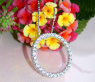 Elegant Diamond Circle Pendant in Whitegold 18k