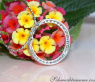 Elegant Diamond Circle Pendant in Whitegold 18k