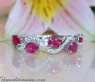 Delicate Ruby Ring with Diamonds