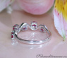 Delicate Ruby Ring with Diamonds