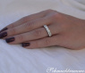 Stately Diamond Band in Whitegold