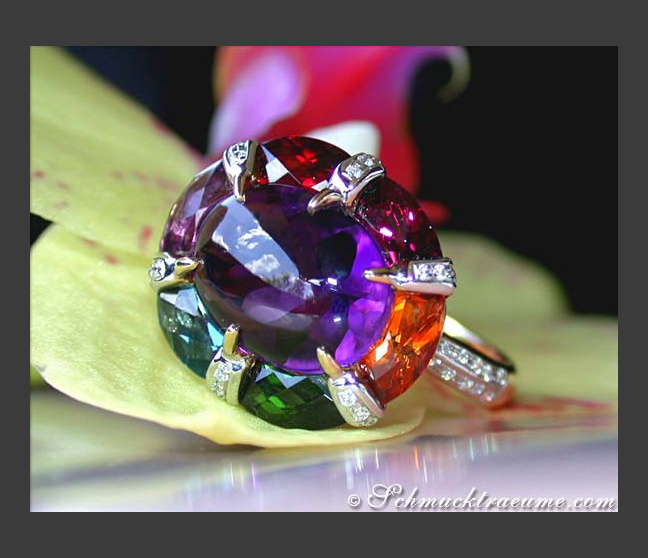 Extrarordinary Multicolor Gemstone Ring Extrarordinary Multicolor Gemstone Ring