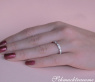 Delicate Diamond Band in Whitegold 18k