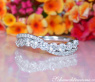 Crossover Diamond Band in Whitegold
