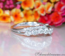 Crossover Diamond Band in Whitegold