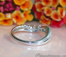 Crossover Diamond Band in Whitegold