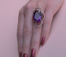 Extraordinary Amethyst Ring with Diamonds
