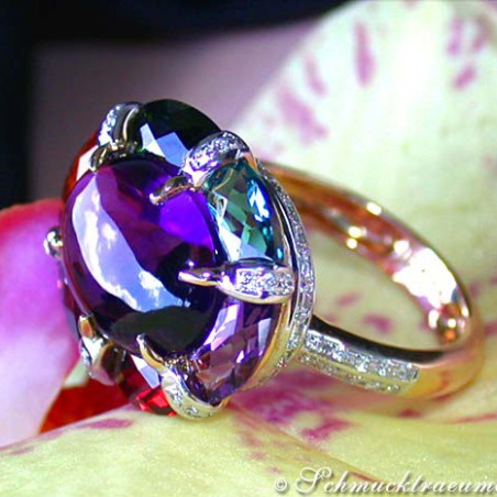 Extrarordinary Multicolor Gemstone Ring