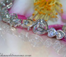 Diamanten Herz Armband in Weißgold 750