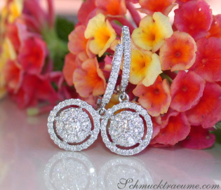 Enchanting Diamond Earrings in Whitegold 18k