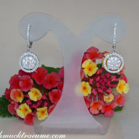 Enchanting Diamond Earrings in Whitegold 18k