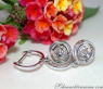 Enchanting Diamond Earrings in Whitegold 18k