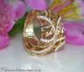 Unusual Diamond Ring in Yellowgold