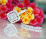 Exquisite Diamond Engagement Ring with Stackable Band