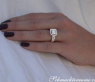 Exquisite Diamond Engagement Ring with Stackable Band