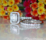 Exquisite Diamond Engagement Ring with Stackable Band
