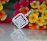 Exquisite Diamond Engagement Ring with Stackable Band