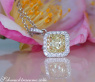 Precious Yellow Diamond Solitaire Pendant
