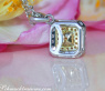 Precious Yellow Diamond Solitaire Pendant