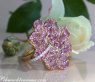 Magnificent Pink Sapphire Blossom Ring