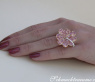 Magnificent Pink Sapphire Blossom Ring