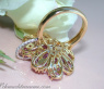 Magnificent Pink Sapphire Blossom Ring